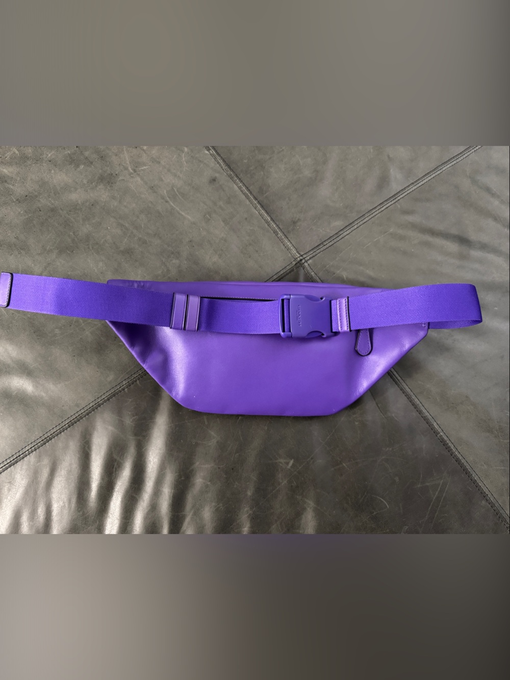 Coach Purple Signature Canvas and Leather Belt Bag - Picture 14 of 14